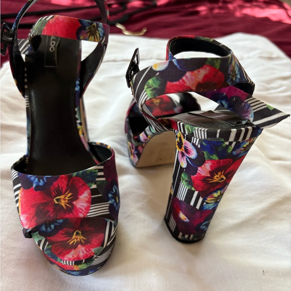 Aldo Women's Floral Platform Heels - multiple colors